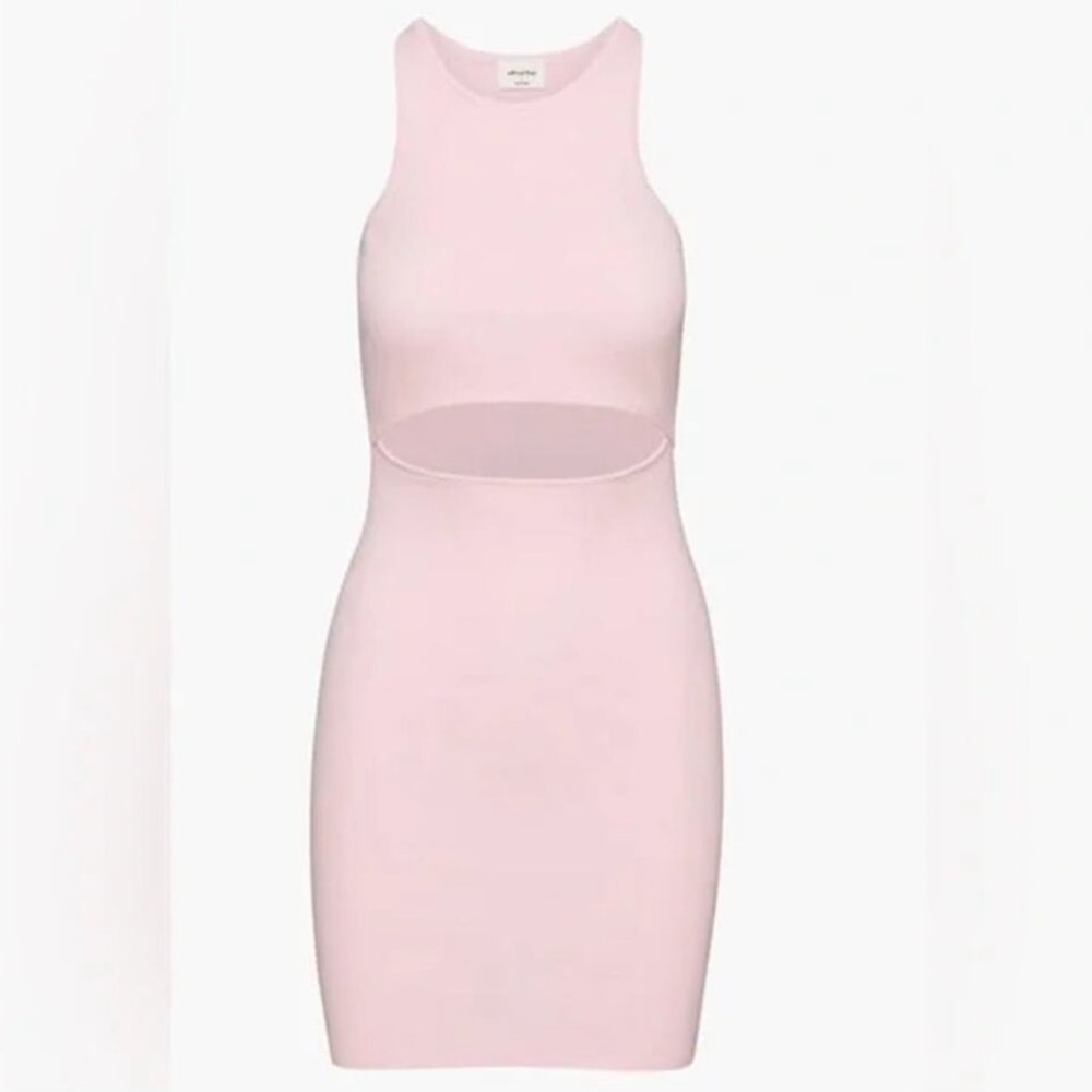 Aritzia Light Pink Cut Out Dress